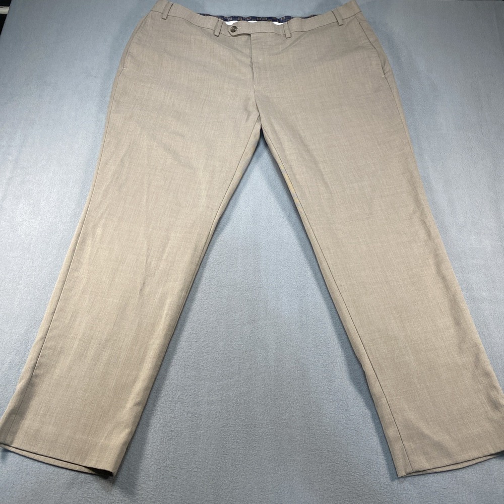 Lauren Ralph Lauren Mens Dress Pants Flat Front Straigt Leg Tan/Brown Size 40x30